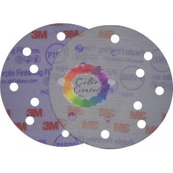 3M 51053 Супертонкий Абразивний Полірувальний Диск Hookit 260L, діам. 150 мм, P1500, конфіг. LD861A