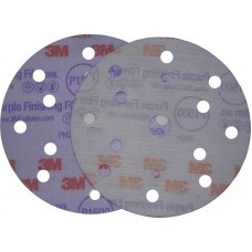 3M 51099 Супертонкий Абразивный Полировальный Диск Hookit 260L, діам. 150 мм, P800, конфіг. LD861A